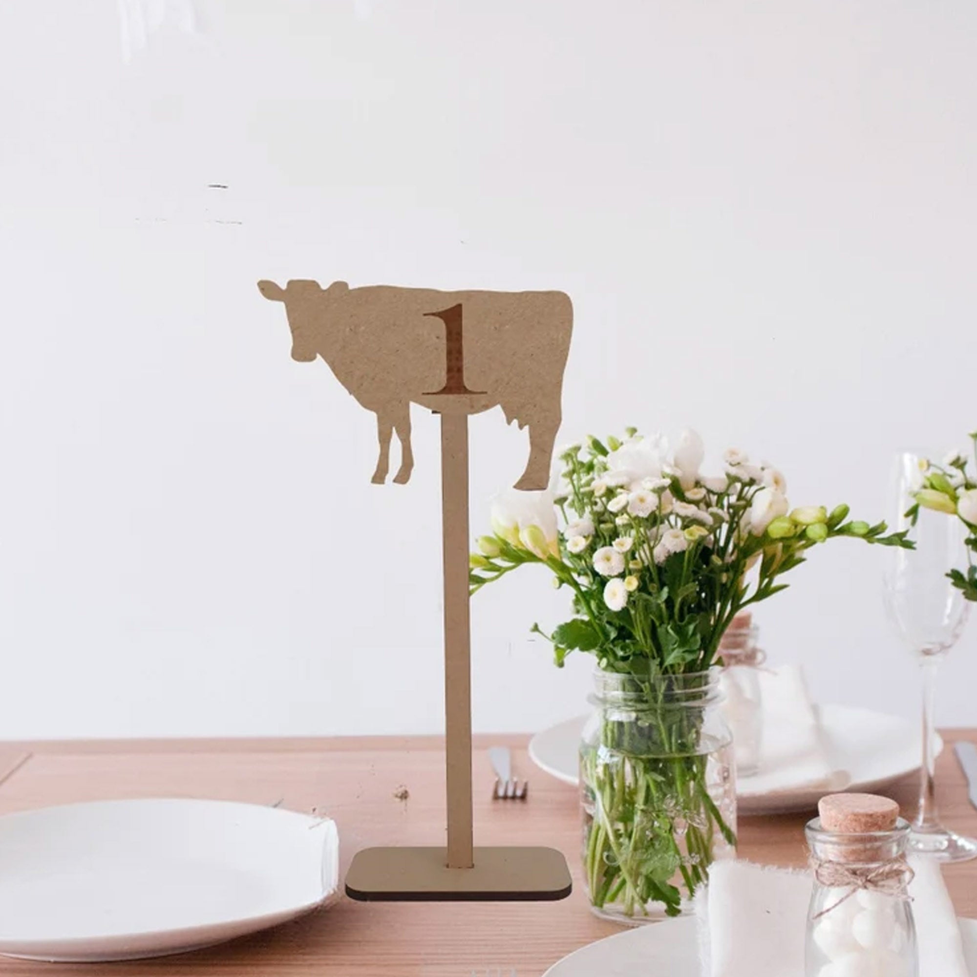 Cowhide Table Numbers The Farmer Wants a Wedding | Cow Table Numbers
